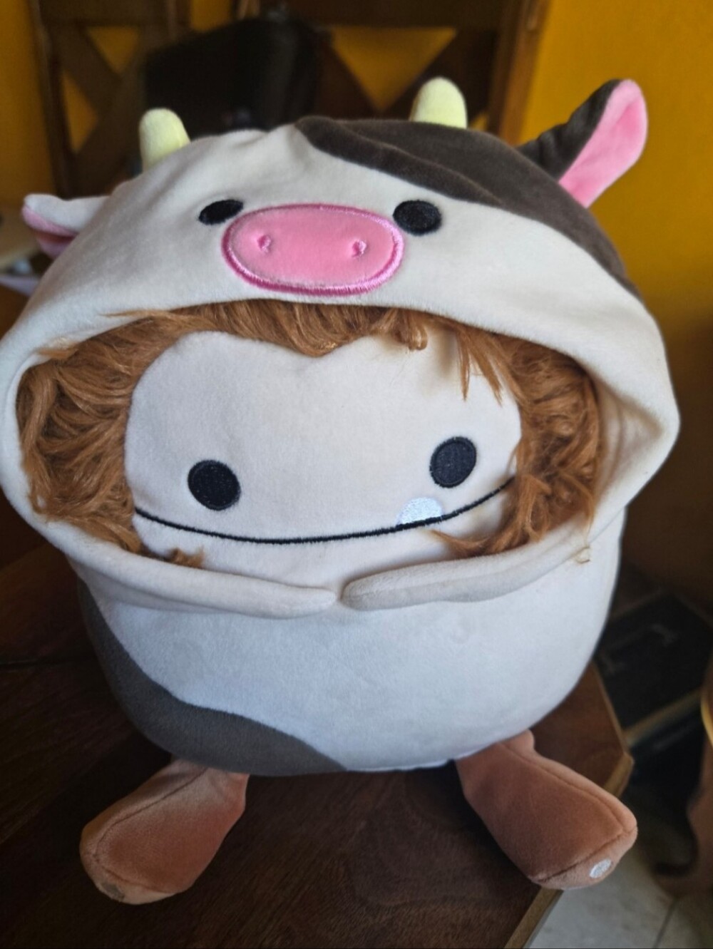 SQUISHMALLOW BENNY THE 🐮 COW BIG FOOT 12 IN NWT